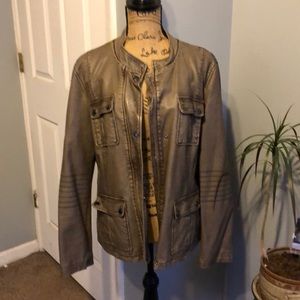 Faux leather jacket